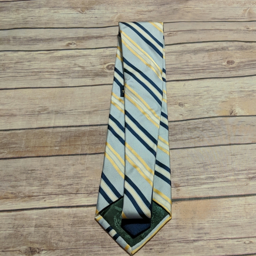 Tommy Hilfiger Silk Striped Tie - Picture 3 of 7
